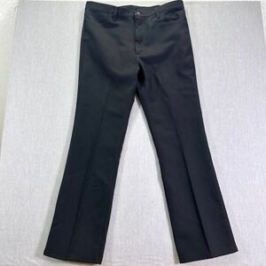Wrangler 82bk Pants Mens 40x34 Black Polyester Straight leg Dress Pants Western